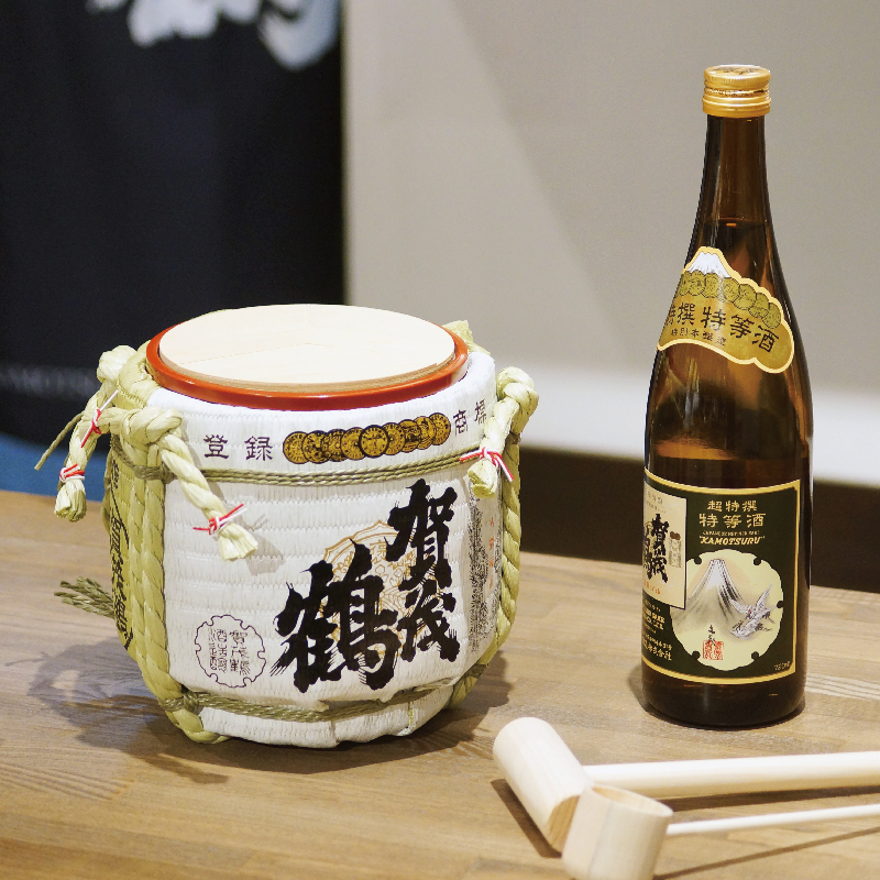 鏡開き用の木槌と柄杓のセット - 日本酒